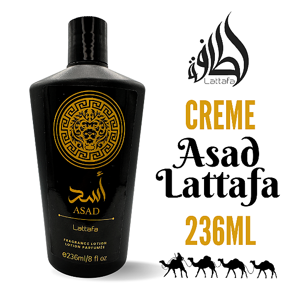 Creme Hidratante Importado ASAD Árabe Laffata 236ml | Unissex