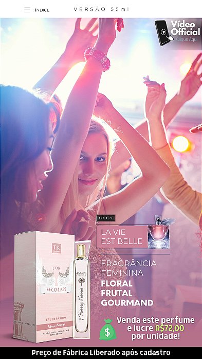 21 INSPIRAÇÃO TK - LA VIE EST BELLE - LANCÔME 55ML | Perfume Para Revenda