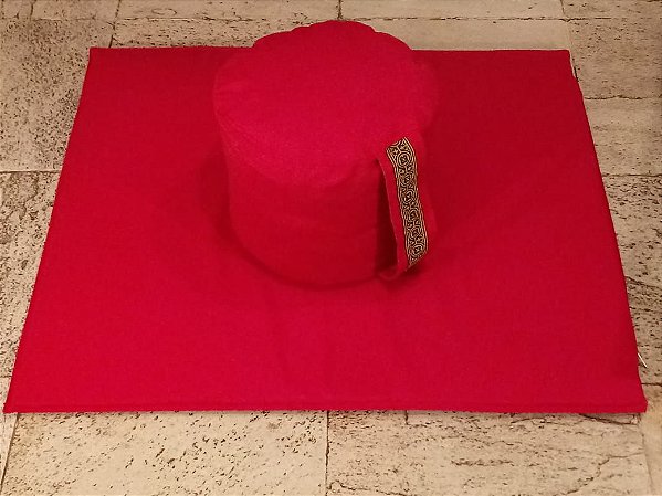 Kit Zafu + Zabuton Vermelhol