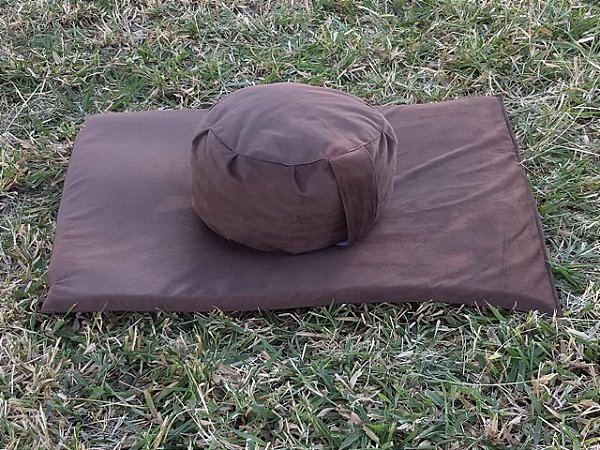 KIT ZAFU + ZABUTON  Marrom