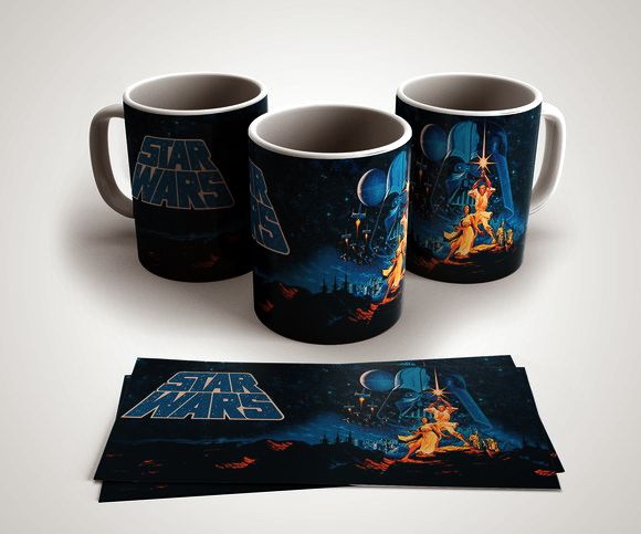 Caneca em Cerâmica Star Wars 40 Anos - 350 ml - 1 unid.