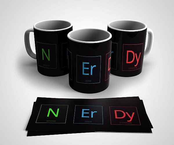 Caneca em Cerâmica Nerdy - 350 ml - 1 unid.