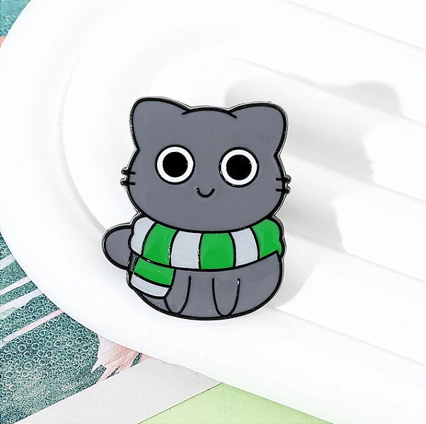 Pin Metálico Esmaltado Gato Sonserina