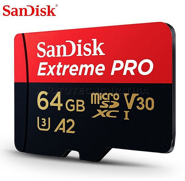 Cartão Micro Sd SanDisk Extreme Pro 64GB 170 MB/s SDXC UHS-I 4k Original CH