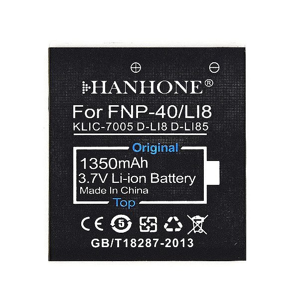 Bateria Fujifilm NP-40 / Kodak KLIC-7005 / Pentax D-LI50 Hanhone