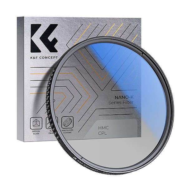 Filtro Cpl 49mm K&F Concept Filtro Polarizador Nano-K