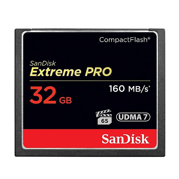 Cartão CF Sandisk Extreme Pro 32GB 160 MB/s UDMA7 Original CH