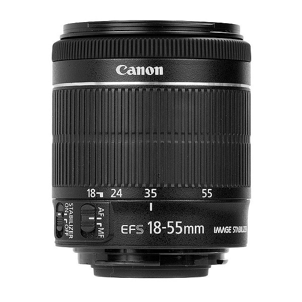 Lente Canon EF-S 18-55mm 1:3.5-5.6 IS STM - Seminovo