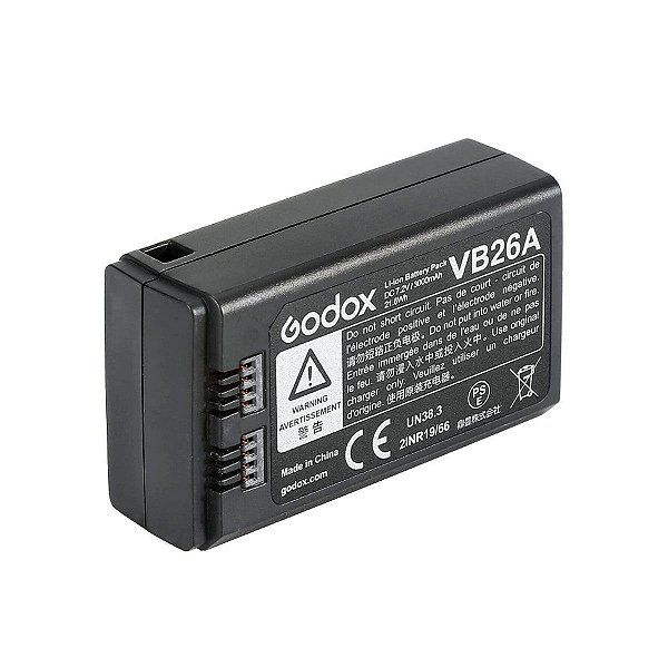 Bateria Godox VB26A 3000mah 7.2v para Flash V1 V860III