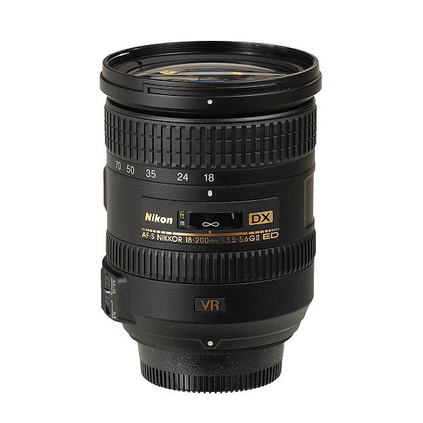 Lente Nikon 18-200mm DX AF-S 1:3.5-5.6G II ED - Seminovo