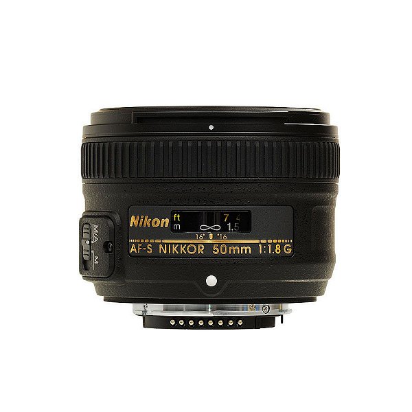 Lente Nikon 50mm AF-S Nikkor f/1.8G - Seminovo