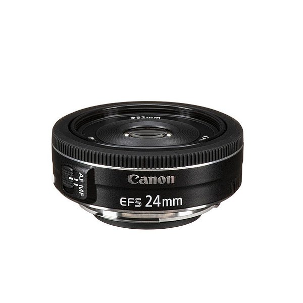 Lente Canon 24mm  f/2.8 STM EF-S - Seminovo