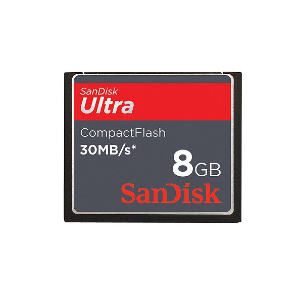 Cartão CF Sandisk Ultra 8GB Compact Flash 30 MB/s