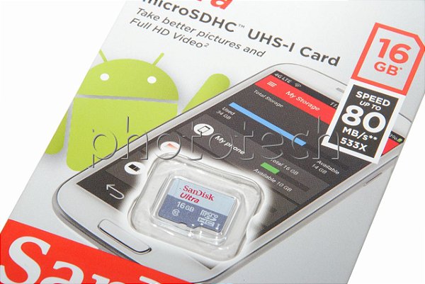 CARTÃO MICRO SD SANDISK ULTRA 16GB CLASS 10 80 MB/s MICROSDHC UHS-I FULL HD ORIGINAL