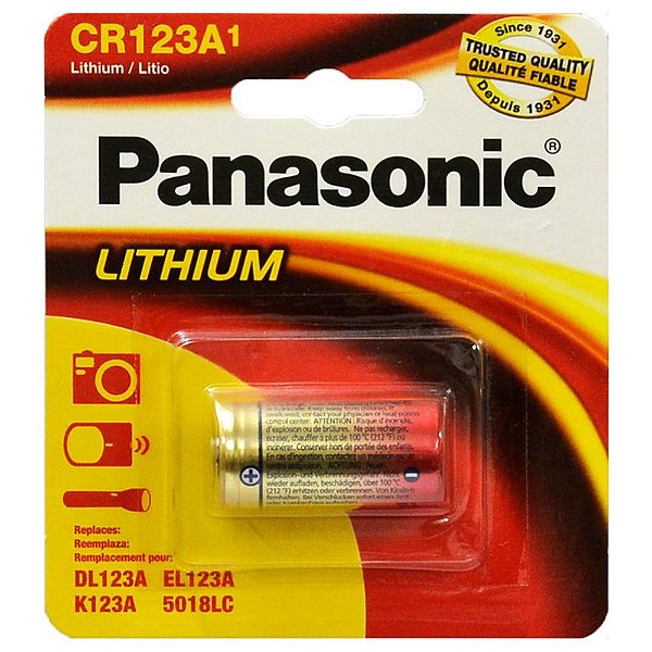 Bateria CR123 Panasonic DL123A EL123A K123A 5018LC