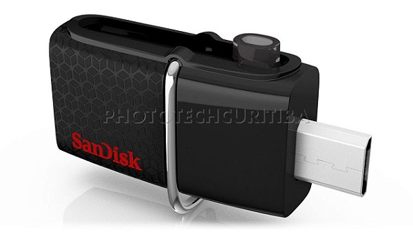 PEN DRIVE SANDISK DUAL DRIVE 16GB USB MICRO USB 3.0 130MB/s ORIGINAL LACRADO