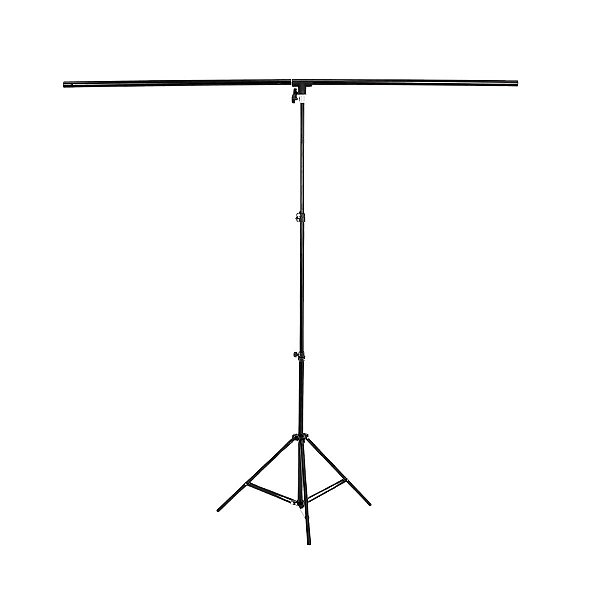 Suporte Para Fundo Infinito Tipo ''T''  1,60X2,00 MT- Aco Inox - Cor Prata Mate - Com Bolsa