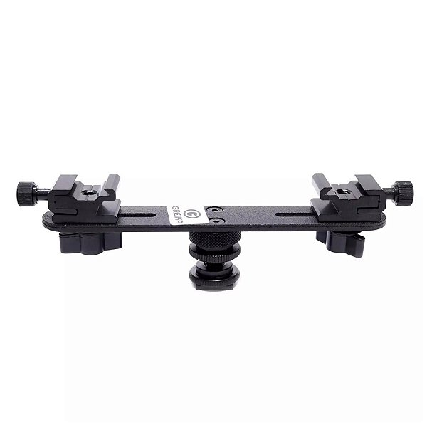 Suporte Duplo Greika YA5008 com 2 Sapatas Frias Para Tripés ou Câmeras
