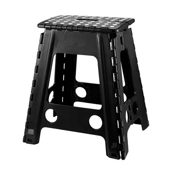 Banqueta Alta Dobrável Plástico Portátil Multiuso