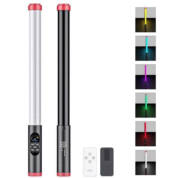 Bastão de Led RGB ST-118 com Bateria Interna