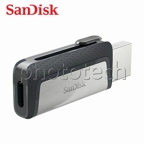 PEN DRIVE SANDISK DUAL DRIVE 64GB USB TYPE-C USB 3.1 150MB/s ORIGINAL LACRADO