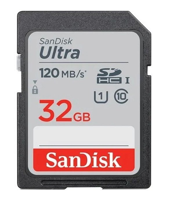 Cartão SD Sandisk Ultra 32GB Class 10 120 MB/s SDHC UHS-I Original CH