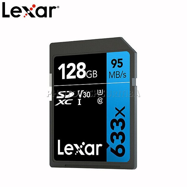 Cartão SD Lexar High-Performance 128GB CLASS 10 95MB/s SDXC UHS-I 4K Original