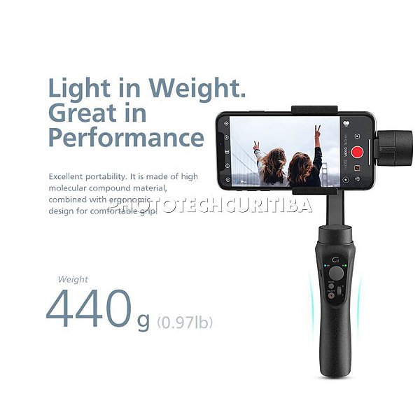 Estabilizador Zhiyun Cinepeer CII Estabilizador Para Celular 3 Eixos