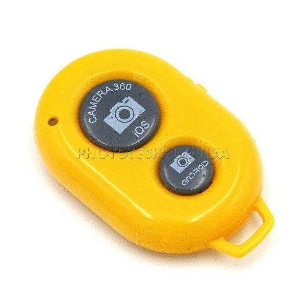 Controle Remoto Bluetooth Para Celular Amarelo