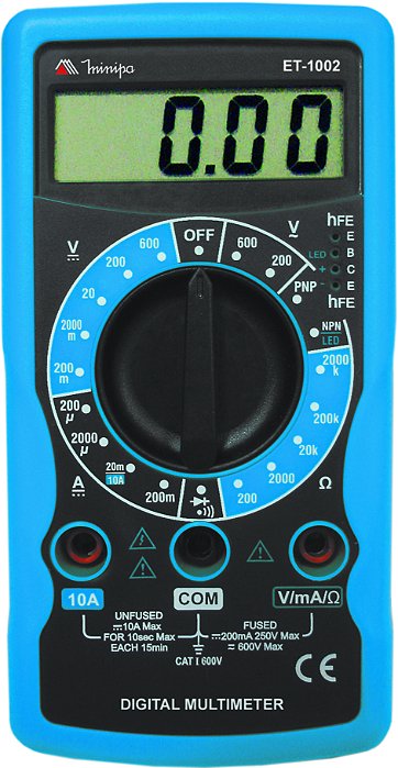 MULTÍMETRO DIGITAL MINIPA MODELO ET-1002