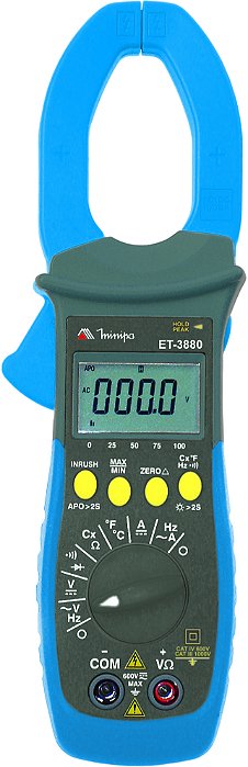 ALICATE AMPERÍMETRO 1000A AC/DC CAT. IV/ 4DIG/BARRA GRAF./PWM/IN-RUSH/TRUE RMS
