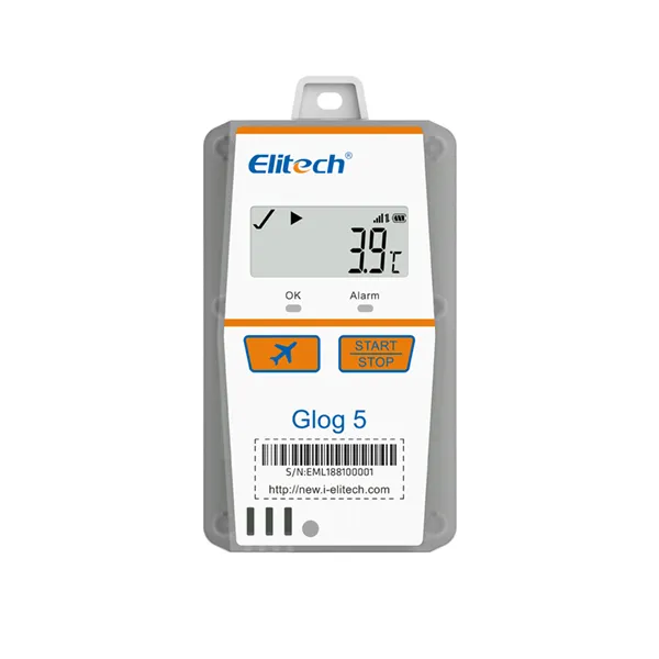 DATALOGGER DE TEMPERATURA E UMIDADE GLOG-5TH DESCARTÁVEL 120 DIAS