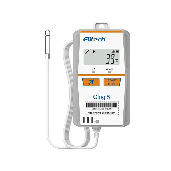 DATALOGGER DE TEMPERATURA ULTRA BAIXA GLOG-5 TLE DESCARTÁVEL