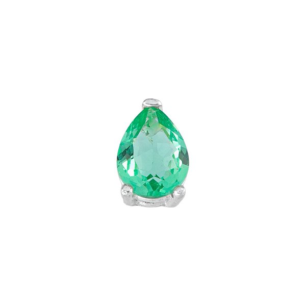 PINGENTE PONTO LUZ GOTA 6X8 TURMALINA VERDE