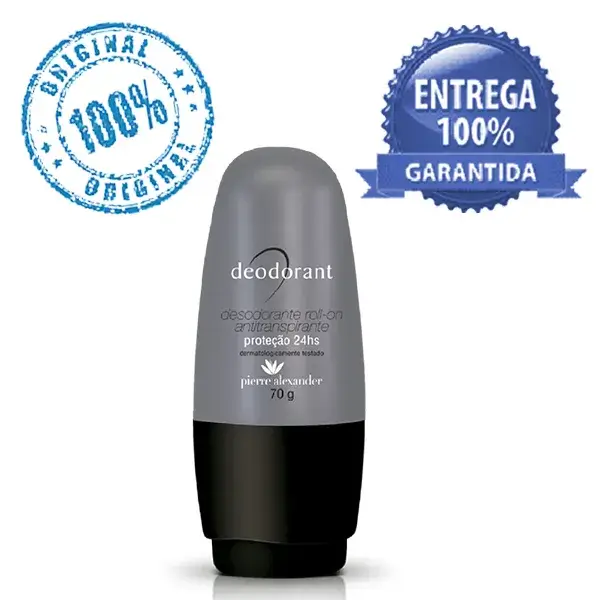 Desodorante Roll-On Antitranspirante 48h Sem Álcool Cinza 50g | Pierre Alexander