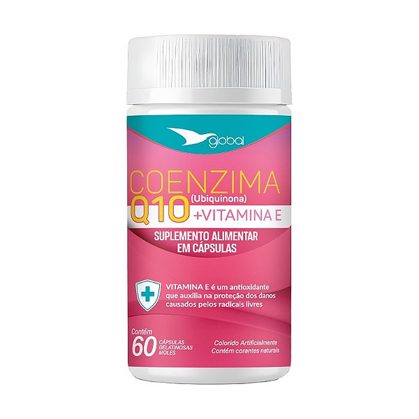 Suplemento Coenzima Q10 (CoQ10) + Vitamina E - 60 CPS - GLOBAL