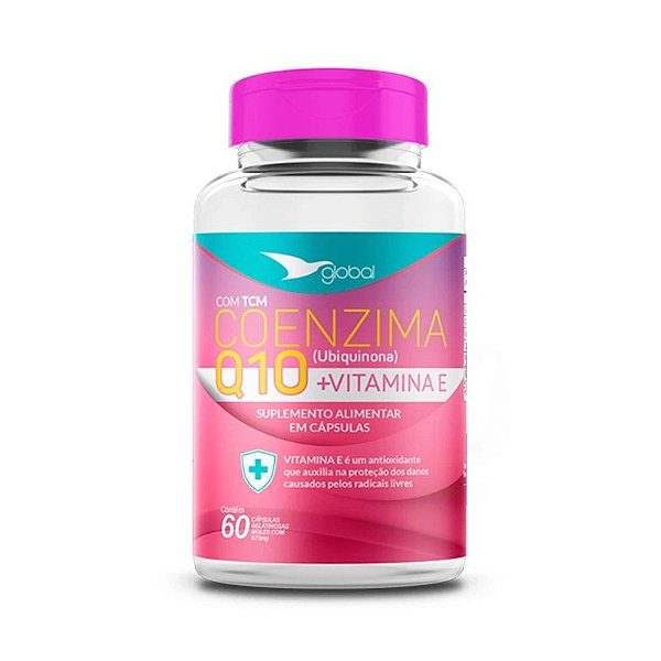 Suplemento Coenzima Q10 + Vitamina E - 60 CPS - GLOBAL