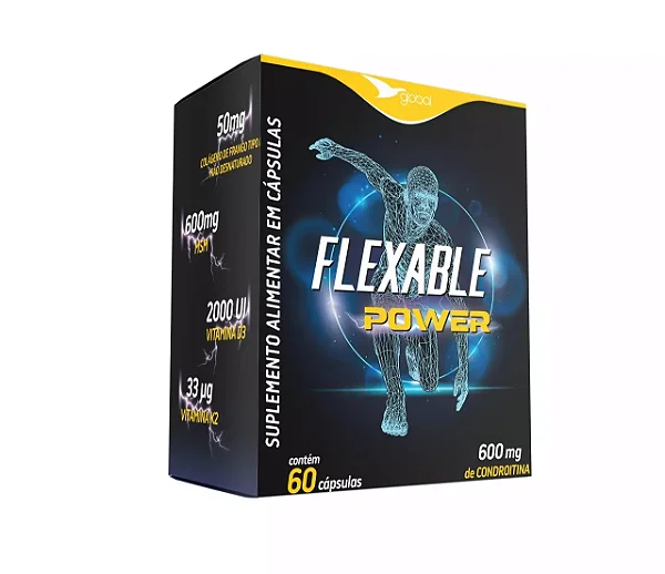 Colágeno Tipo 2 não Desnaturado - 60 CPS - Flexable Power - GLOBAL