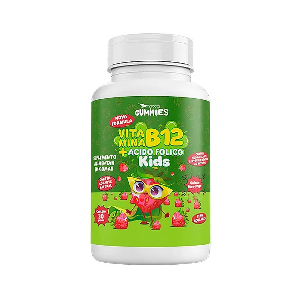 Multivitaminico Infantil de Vitamina B12 e Ácido Fólico em Goma - 30 Gummies - GLOBAL