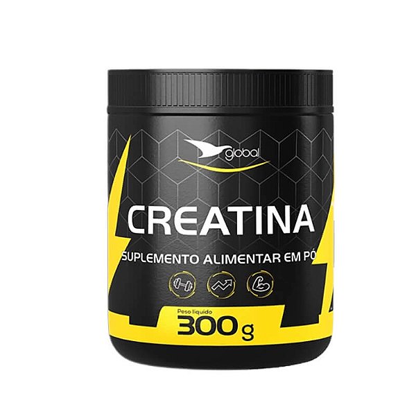 Suplemento Creatina Monohidratada em Pó - 300g - GLOBAL