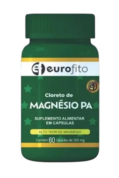 Suplemento Cloreto de Magnésio P.A - 60 CPS - EUROFITO