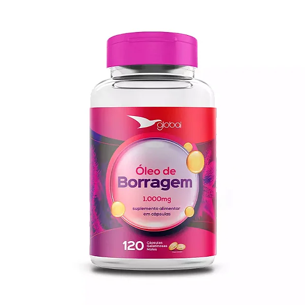 Suplemento Óleo de Borragem - 120 CGM - GLOBAL