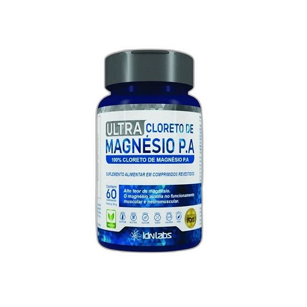Cloreto de Magnésio P.A. Ultra Concentrado 240mg 60 comp | IdnLabs