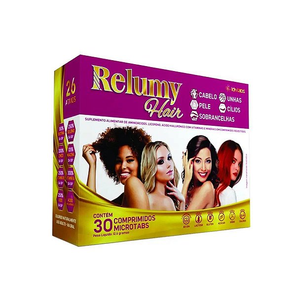 Relumy Hair Pele, Cabelos e Unhas - 30 CPDs - IDNLABS