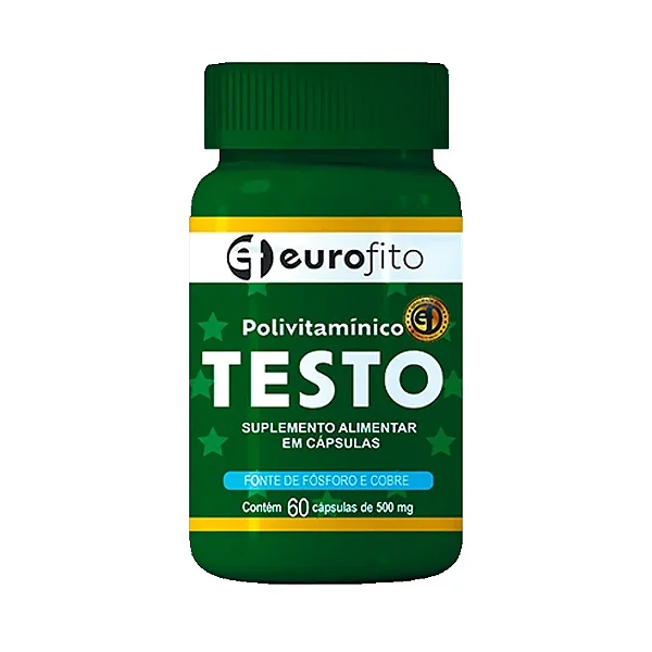 Suplemento PoliVitaminico Testo Power - 60 CPS - EUROFITO