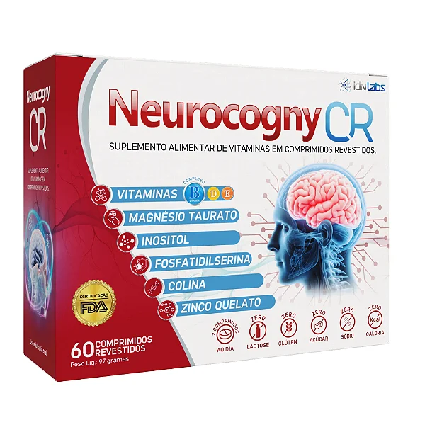 Suplemento Cognitivo NEUROCOGNY CR - 60 CPDs - IDNLABS