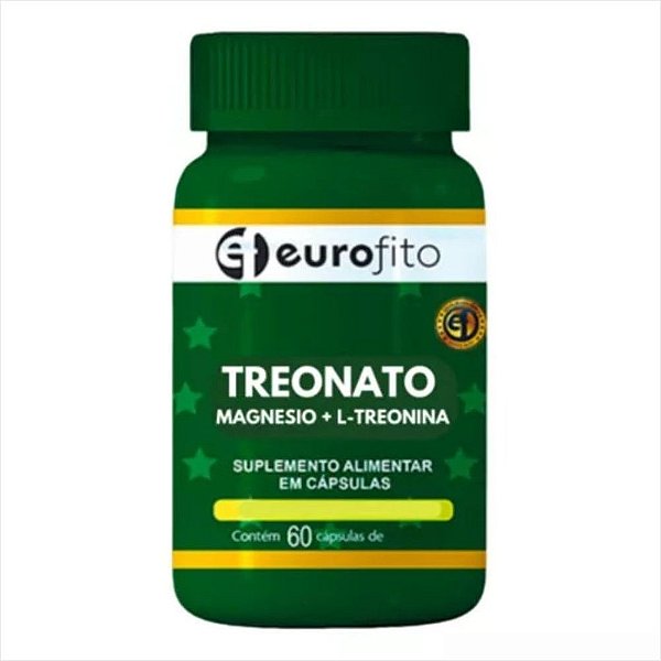 Suplemento L-Treonina + Magnésio - 60 CPS - EUROFITO