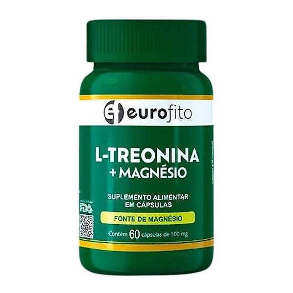Suplemento L-Treonina e Magnésio - 60 CPS - EUROFITO