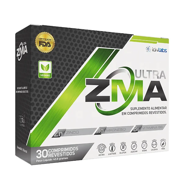 Suplemento Mineral ULTRA ZMA - 30 CPDs - DNLABS
