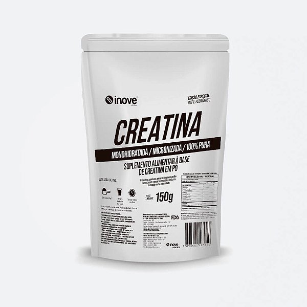 Creatina MonoHidratada Micronizada 100% Pura - 150g em Pó - IdnLabs (50 Doses)